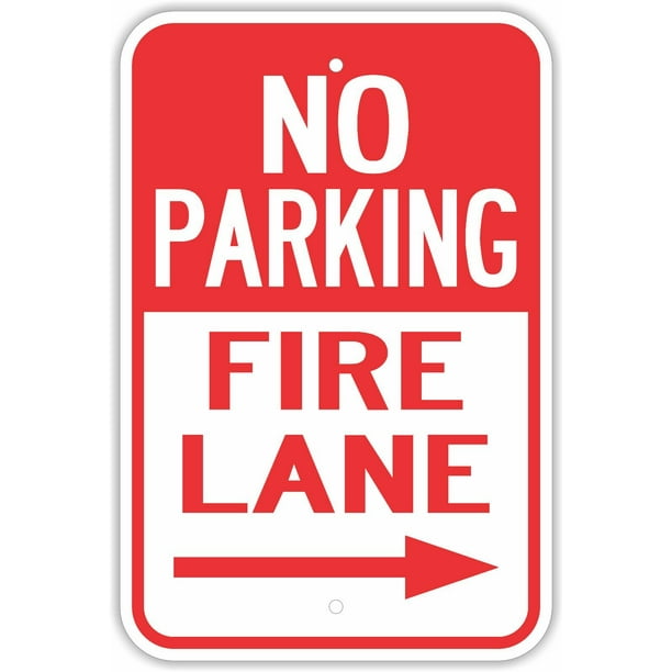 Do Not Park In Front Of Dumpster Sign 12/" x 18/" Heavy Gauge Aluminum Signs